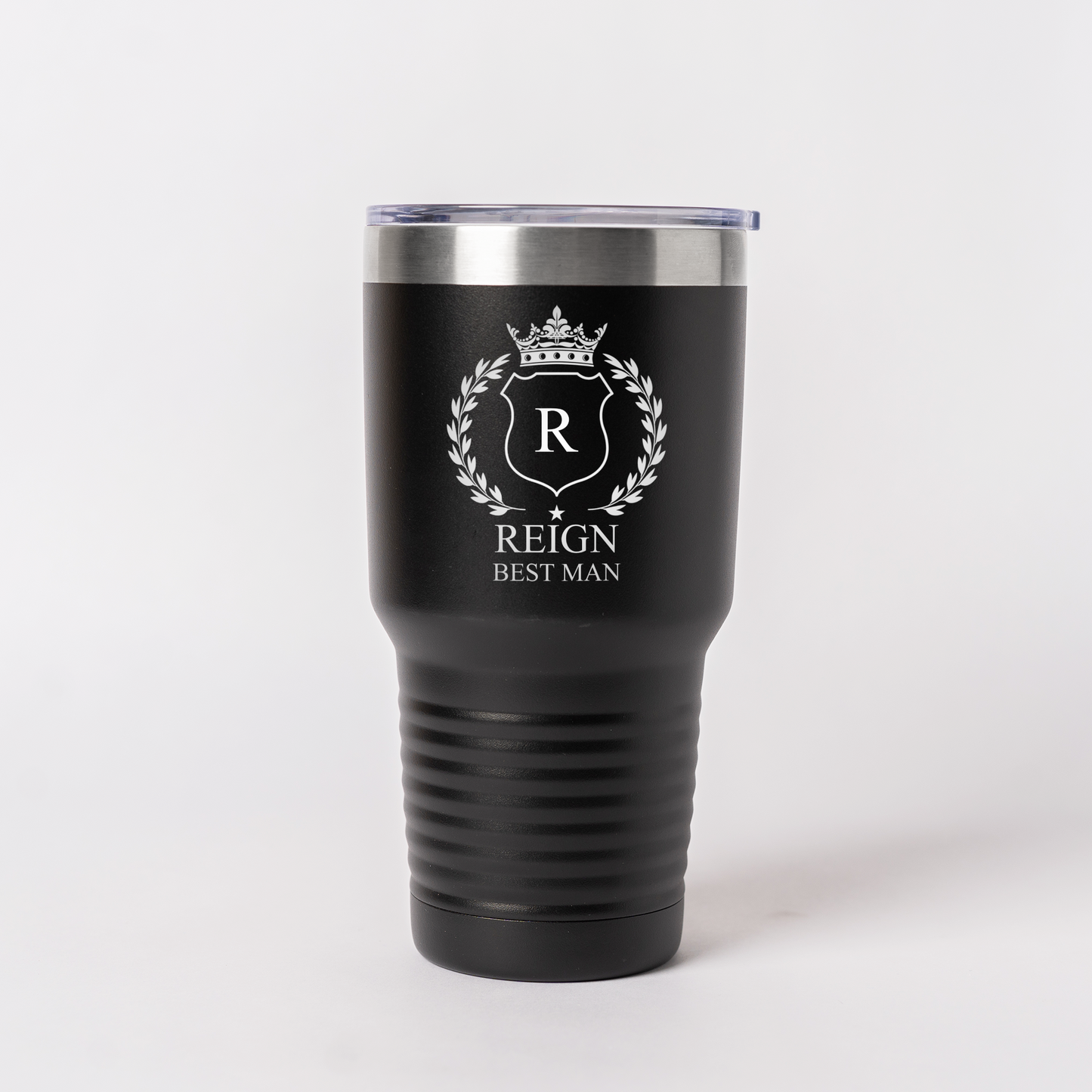 Customized 30oz Tumbler with Silver Lip - Groomsmen, Bridesmaids, Best Man
