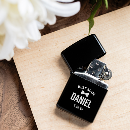 Customized Best Man Black Lighter