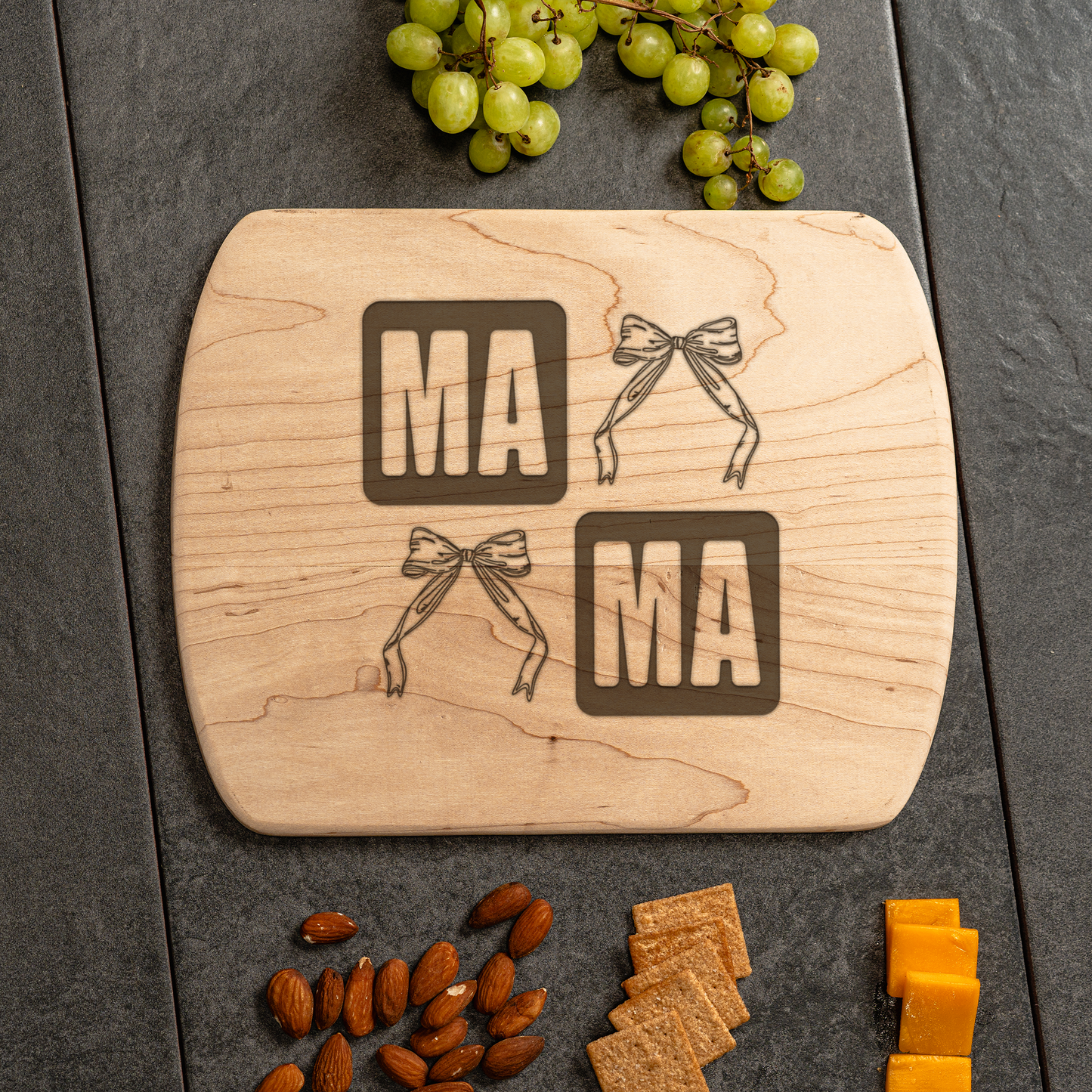 Customized Mom Thin Oval Cutting Boards