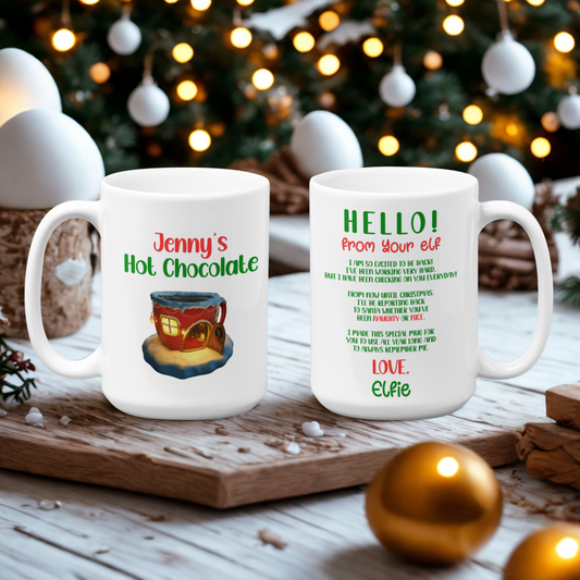 Customized Elf Hot Chocolate Mug