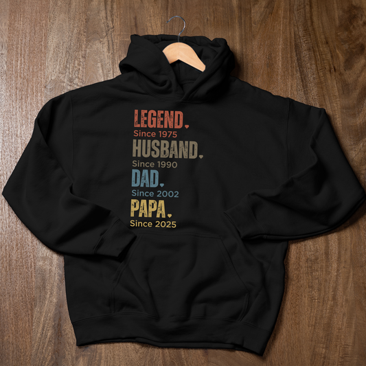 Customized Dad Since Hoodies