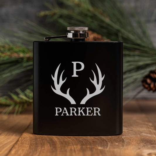 Customized Black Powder Coated Flasks