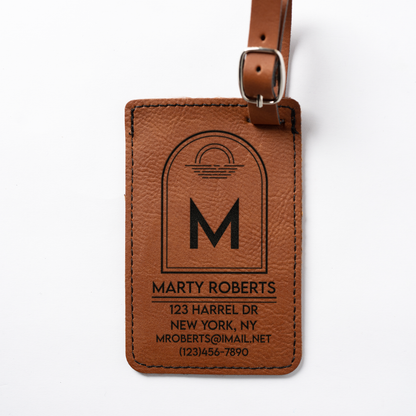 Customized Leather Luggage Tags