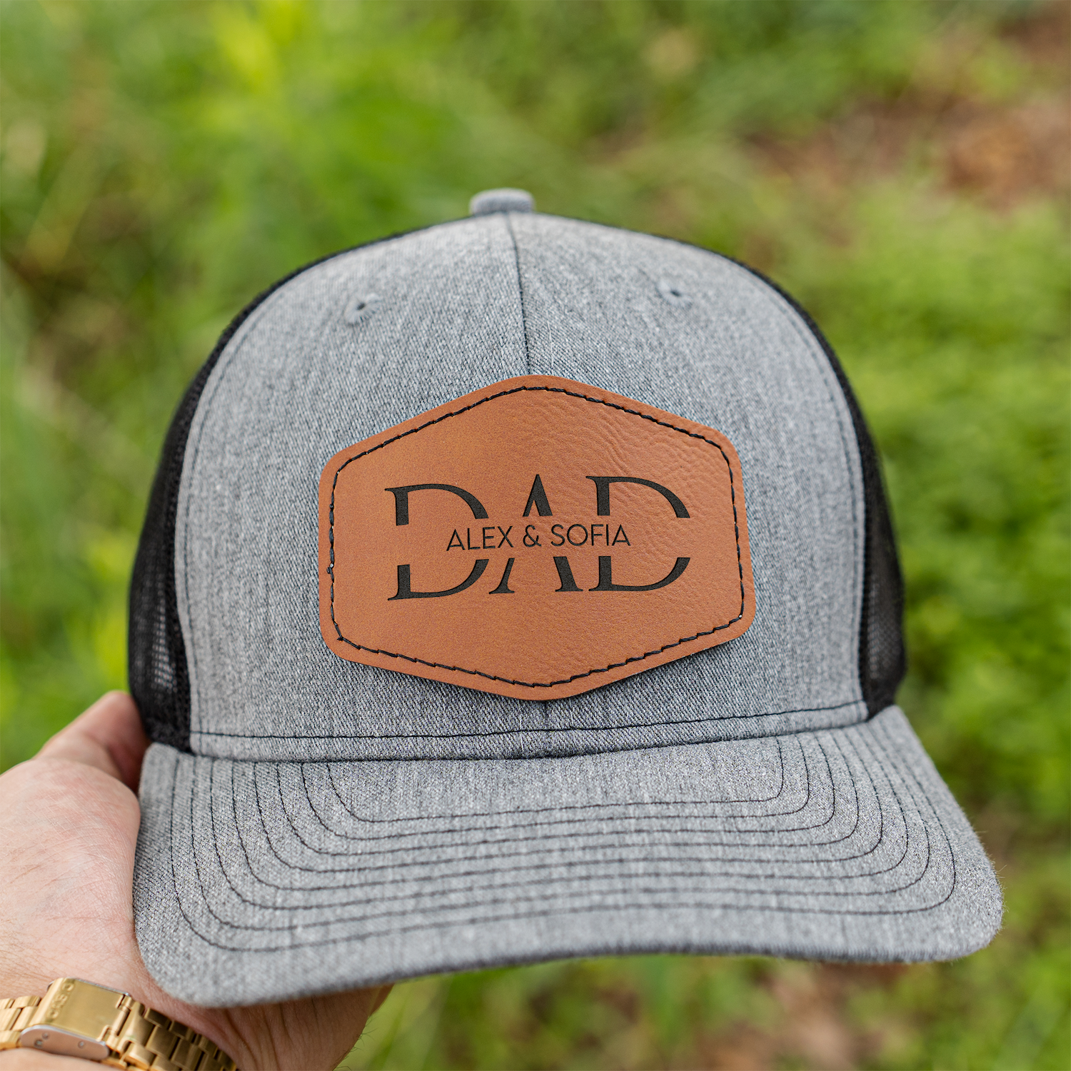Customized Dad Trucker Hat with Patch
