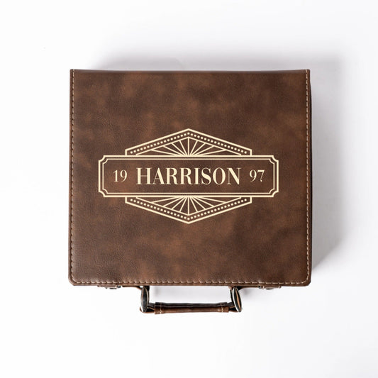 Customized Rustic Poker Set - Signature Designs