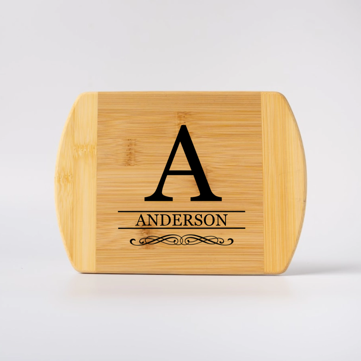 Customized 6x8 Bamboo Rounded Edge Cutting Board
