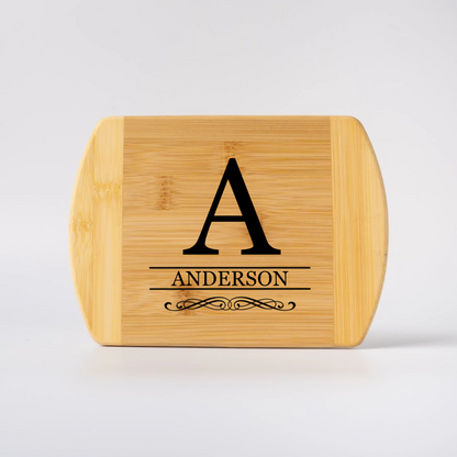 Customized 6x8 Bamboo Rounded Edge Cutting Board