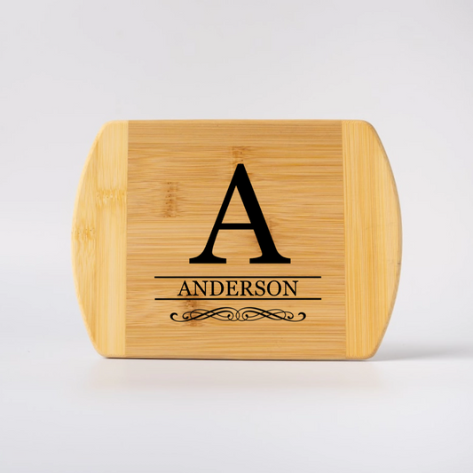 Customized 6x8 Bamboo Rounded Edge Cutting Board