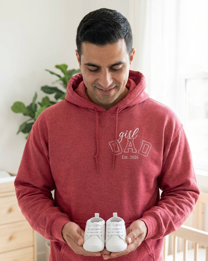 Custom Girl Dad Hoodies with Est. Year