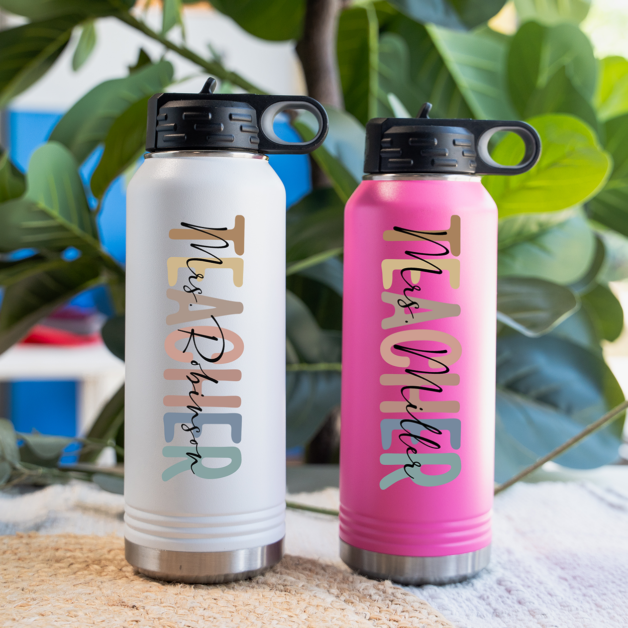 Customized 32oz Teacher Water Bottles