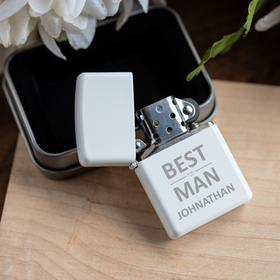 Customized Best Man White Lighter