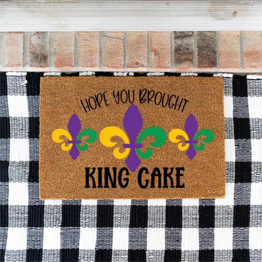 Mardi Gras Welcome Doormat