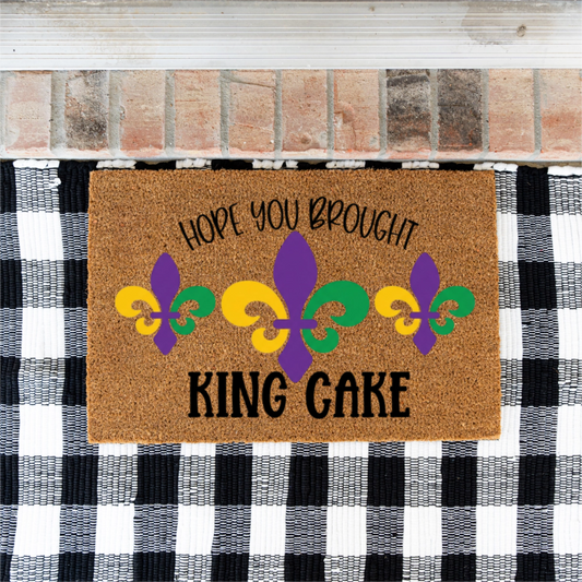 Mardi Gras Welcome Doormat