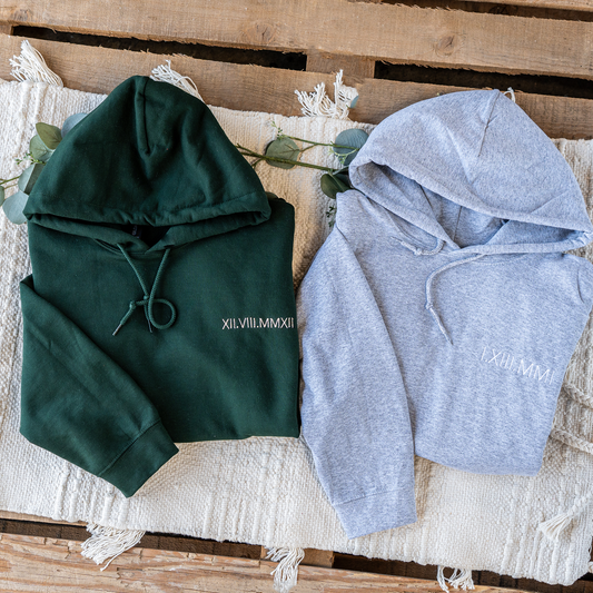 Customized Roman Numeral Hoodie