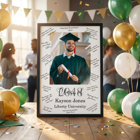 Customized Photo Graduation Guestbook Sign