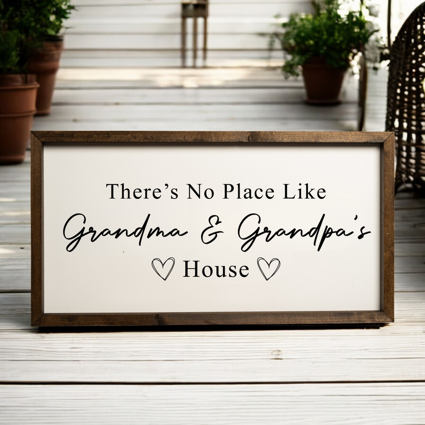 Custom There's No Place Like Grandma & Grandpa's House Sign