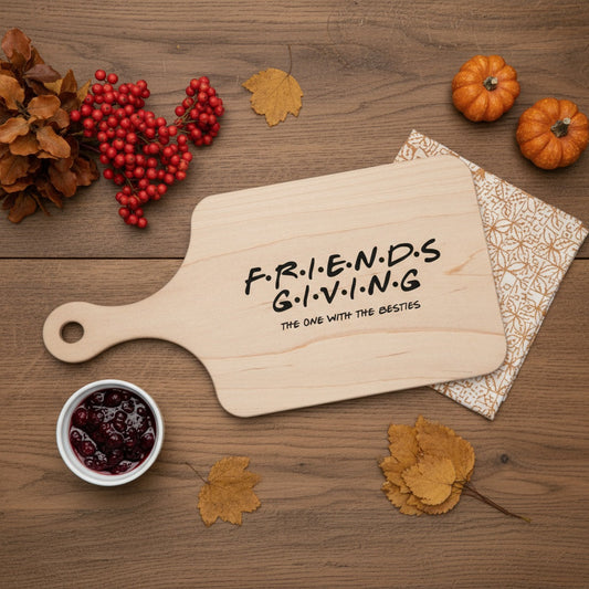 Friendsgiving Custom Thin Paddle Cutting Boards