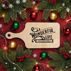 Christmas Collection Custom Thin Paddle Cutting Boards