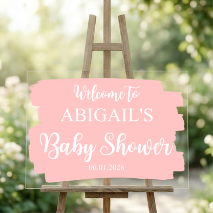 Customized Acrylic Celebration Welcome Sign