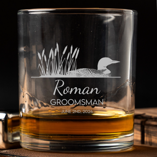 Custom Lowball Whiskey Glasses - Gentleman Collection