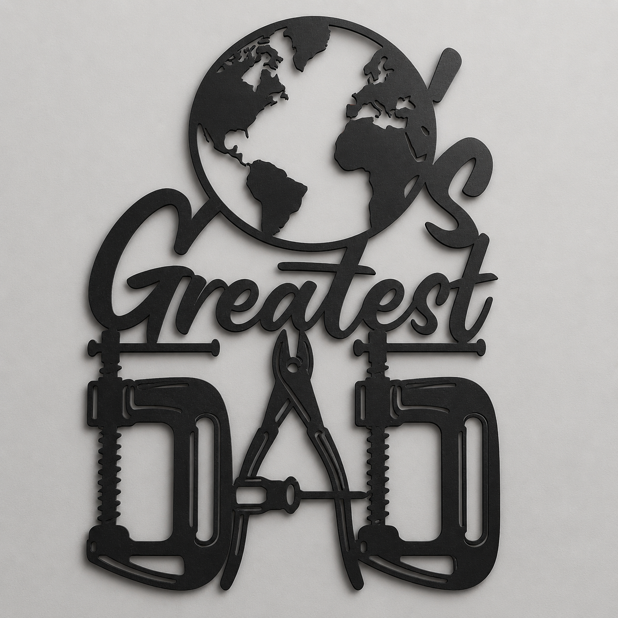 World's Greatest Dad Metal Sign