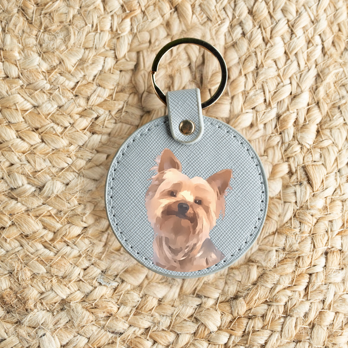 Customized Pet Circle Keyring