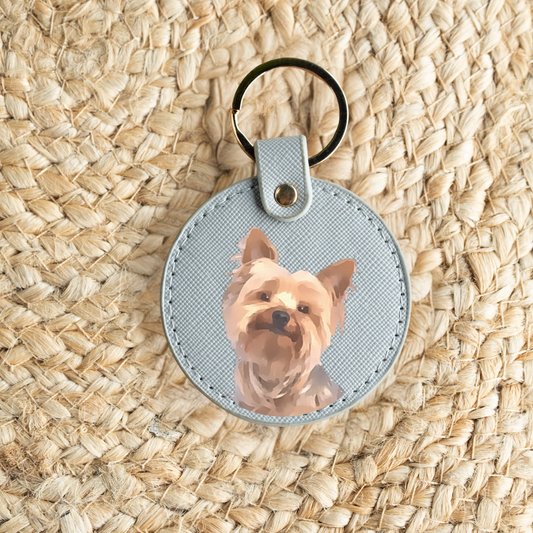Customized Pet Circle Keyring
