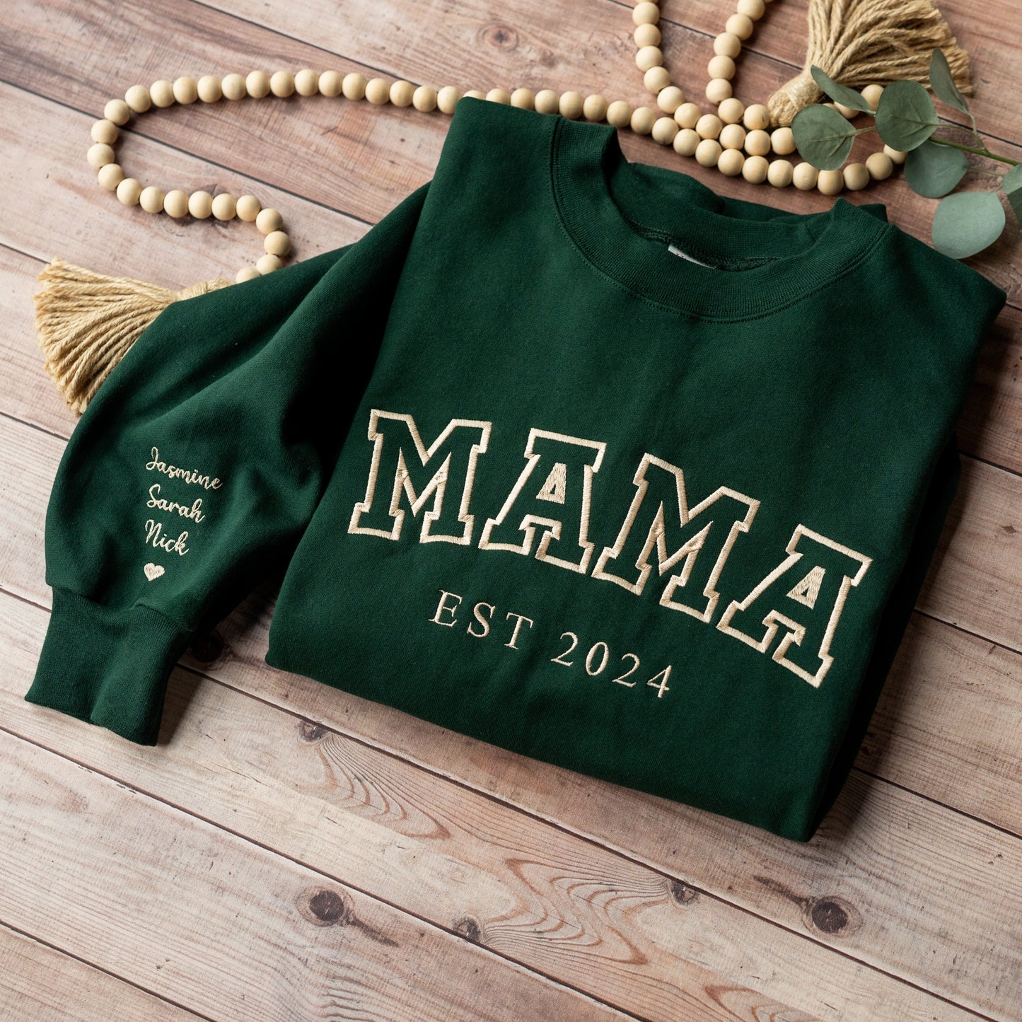 Customized Mama Family Names Sweatshirt