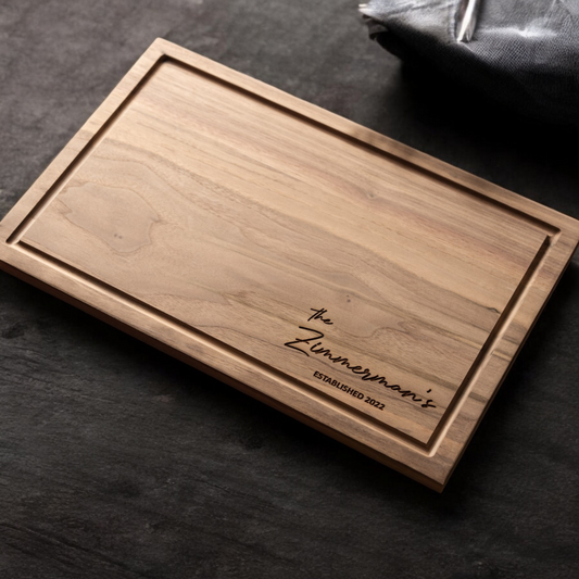 Customized Rectangle Cutting Boards - Family Name
