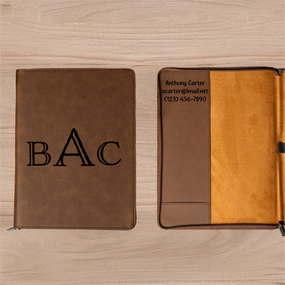 Customized Leather Portfolios - Signature Designs