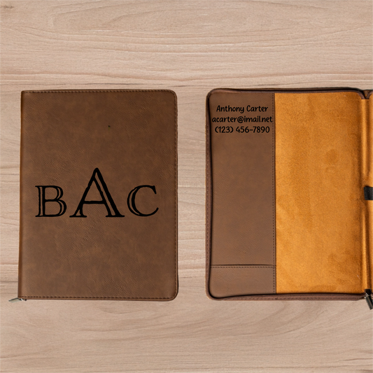 Customized Leather Portfolios - Signature Designs