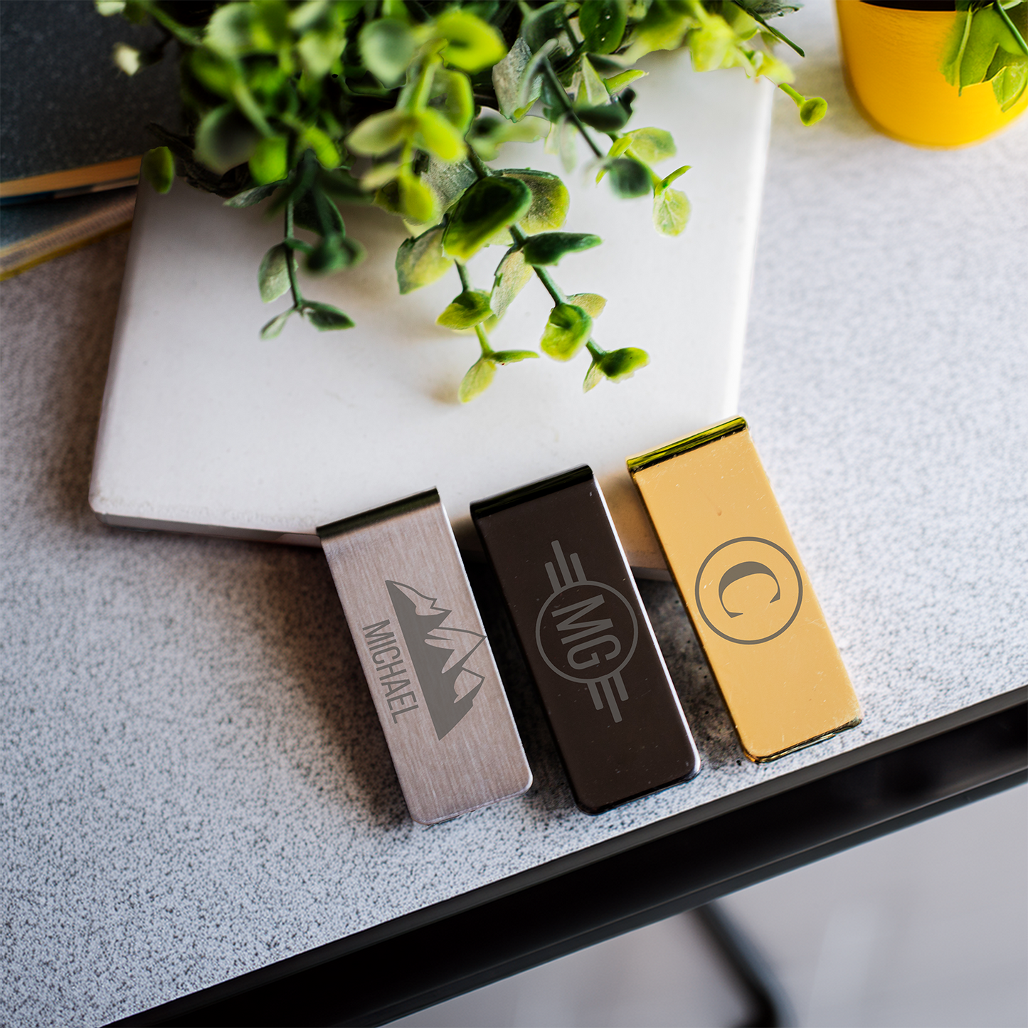 Customized Engraved Metal Money Clip