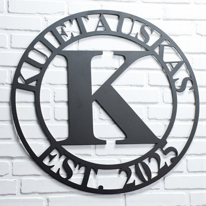 Metal Sign Initial Design