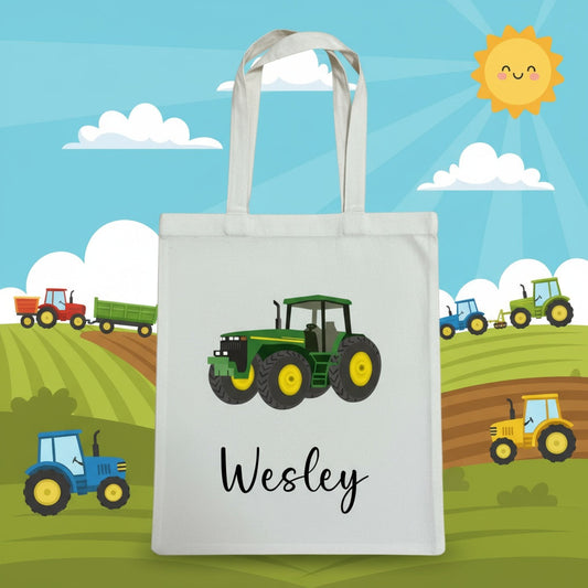 Customized Kids Vehicle Themed Tote Bags