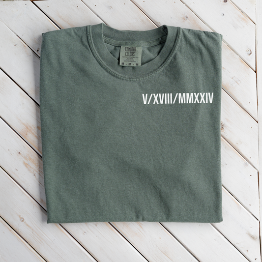 Customized Roman Numeral T-Shirt