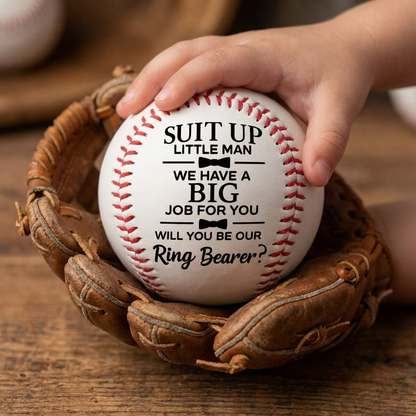 Ring Bearer Proposal Baseball