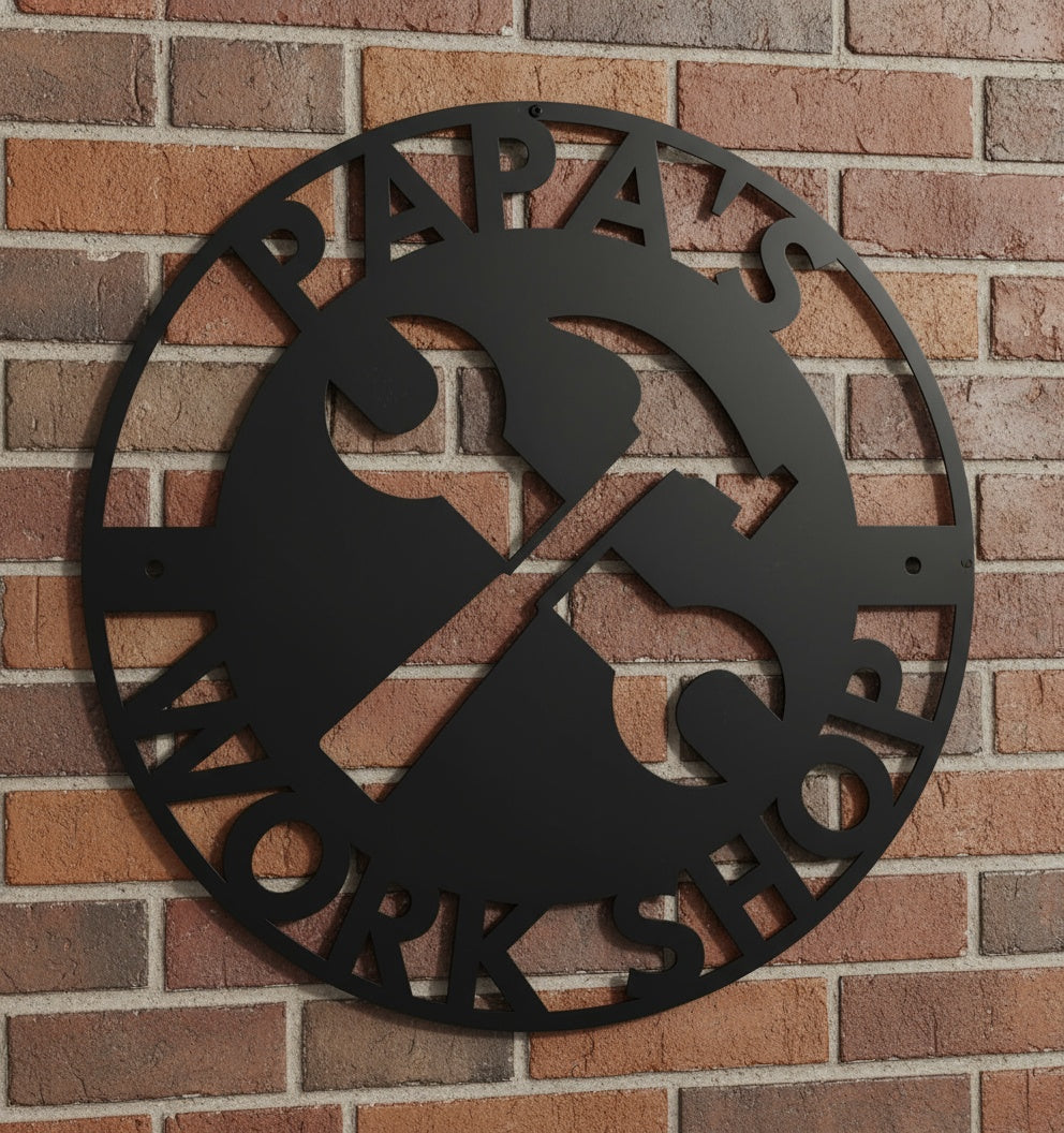 Customized Papa's Workshop Metal Sign