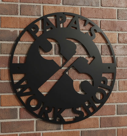 Customized Papa's Workshop Metal Sign