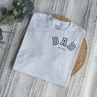Customized Dad Est T-Shirts