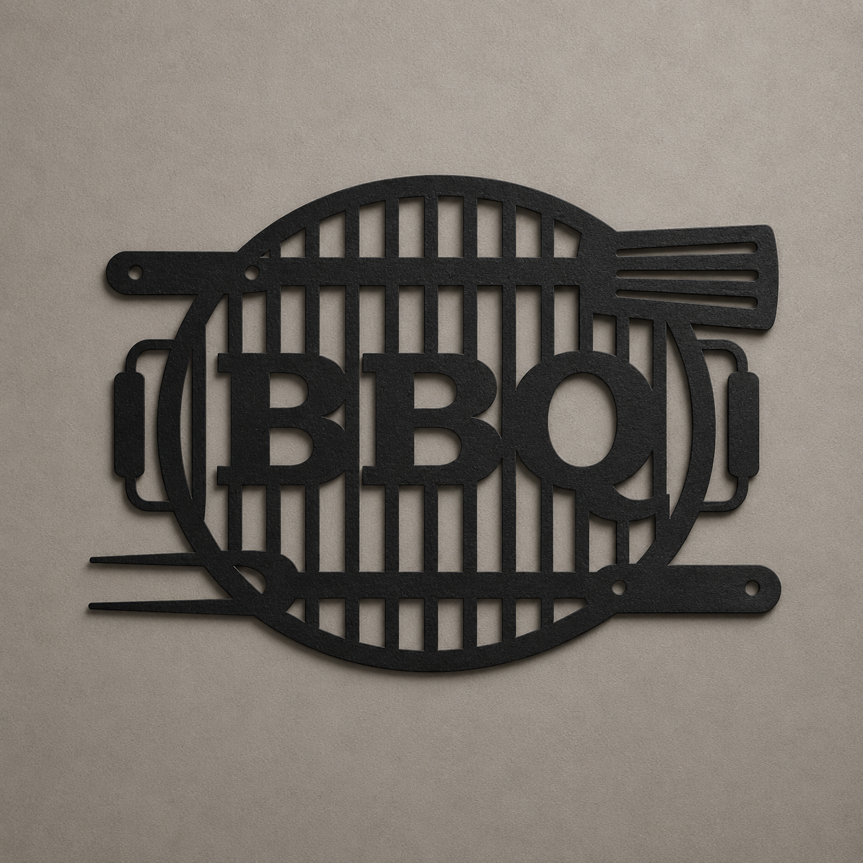 BBQ Grill Metal Sign