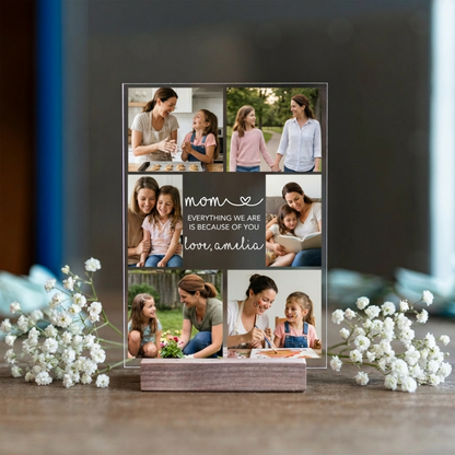 Customized Acrylic Mom Photo Collage