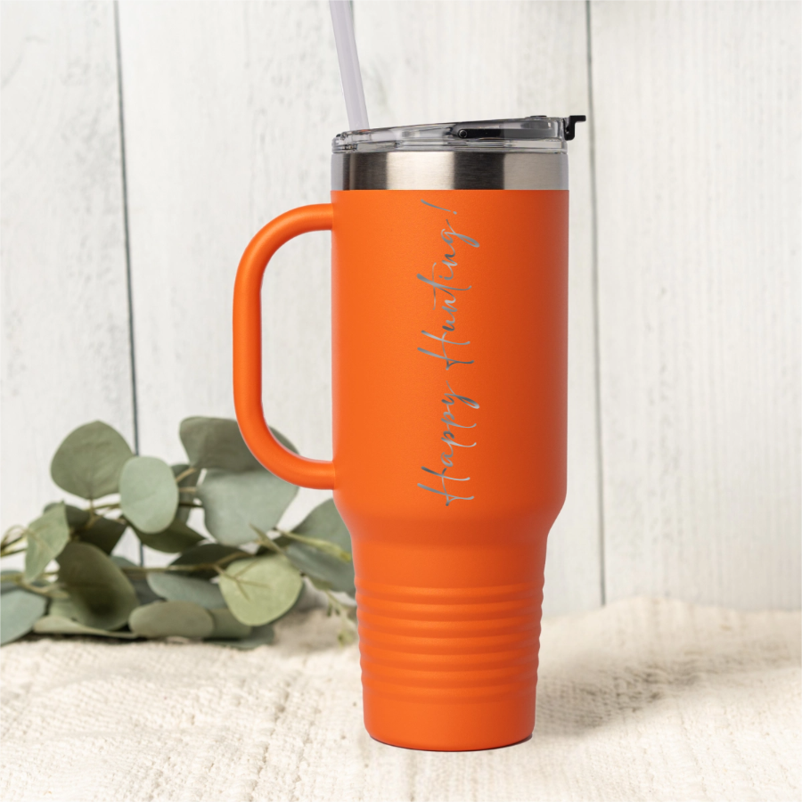Customized 40oz Tumbler - Vertical Text