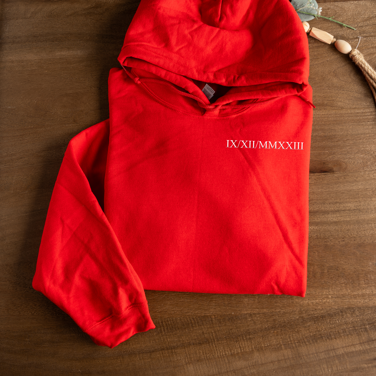 Customized Roman Numeral Hoodie