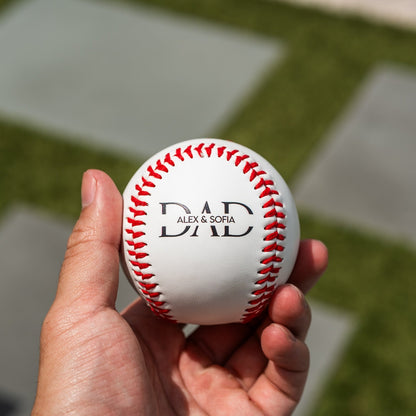 Customized Baseball for Dad