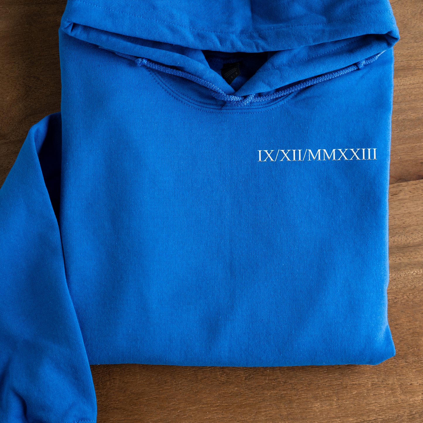 Customized Roman Numeral Hoodie