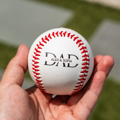 Customized Baseball for Dad