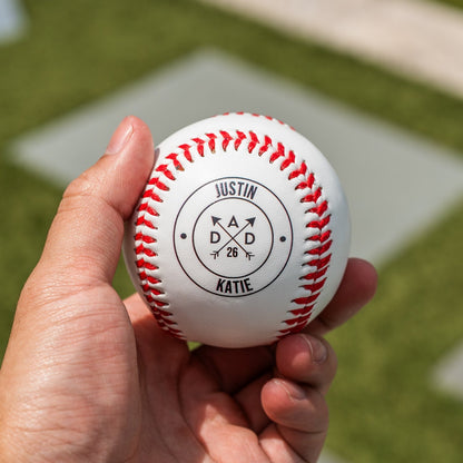 Customized Baseball for Dad
