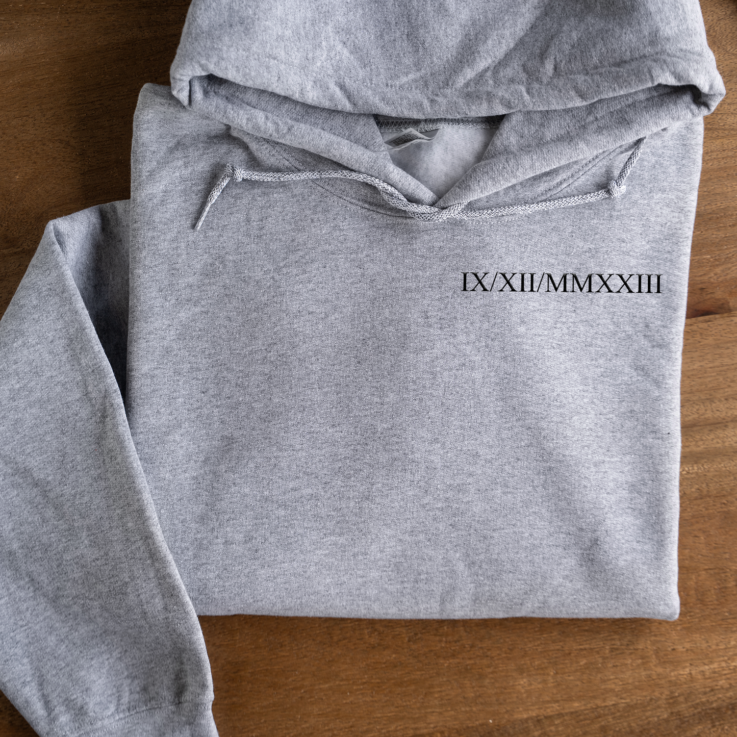 Customized Roman Numeral Hoodie