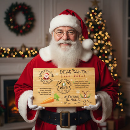 Customized Cookie Serving Board for Santa