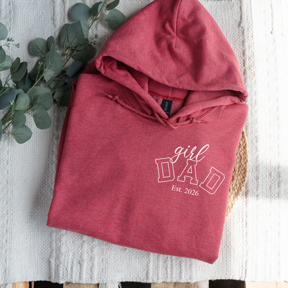Custom Girl Dad Hoodies with Est. Year